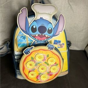 Loungefly Disney Lilo & Stitch Pineapple Pizza Mini Backpack